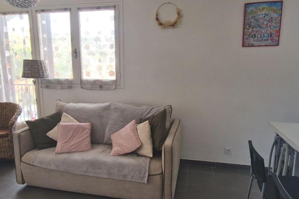 T2-au Calme-terrasse-place De Parking Attitree Appartement Collioure